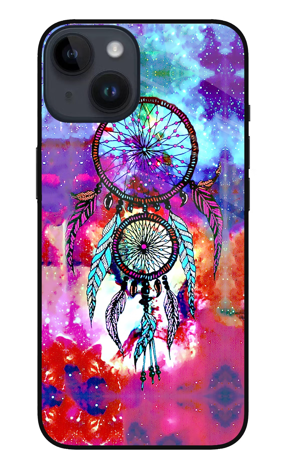 Dream Catcher Abstract iPhone 14 Glass Case Back Cover by Casekaro