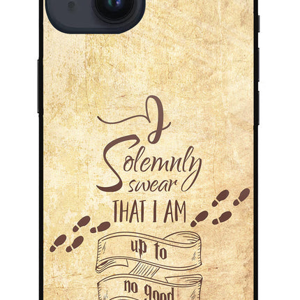 I Solemnly swear that i up to no good iPhone 14 Glass Case
