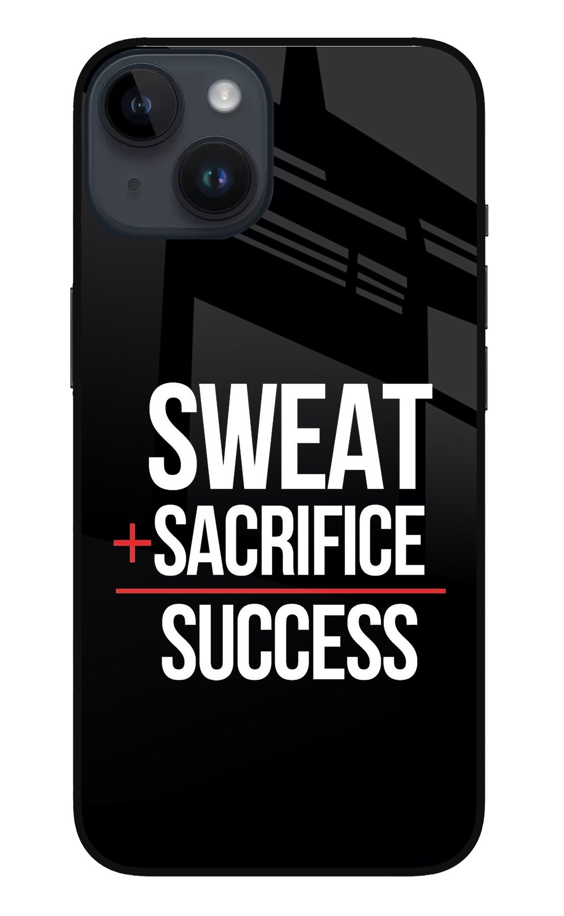 Sweat Sacrifice Success iPhone 14 Back Cover