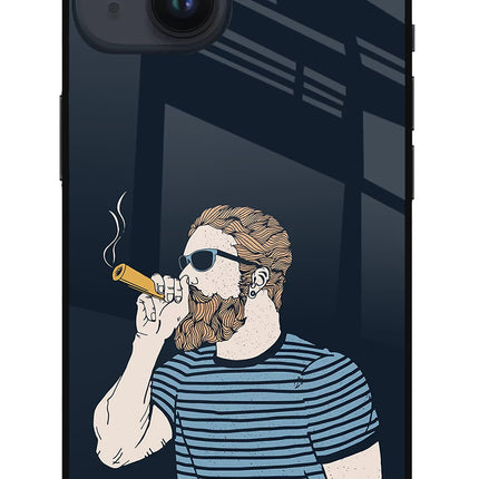 Smoking iPhone 14 Glass Case