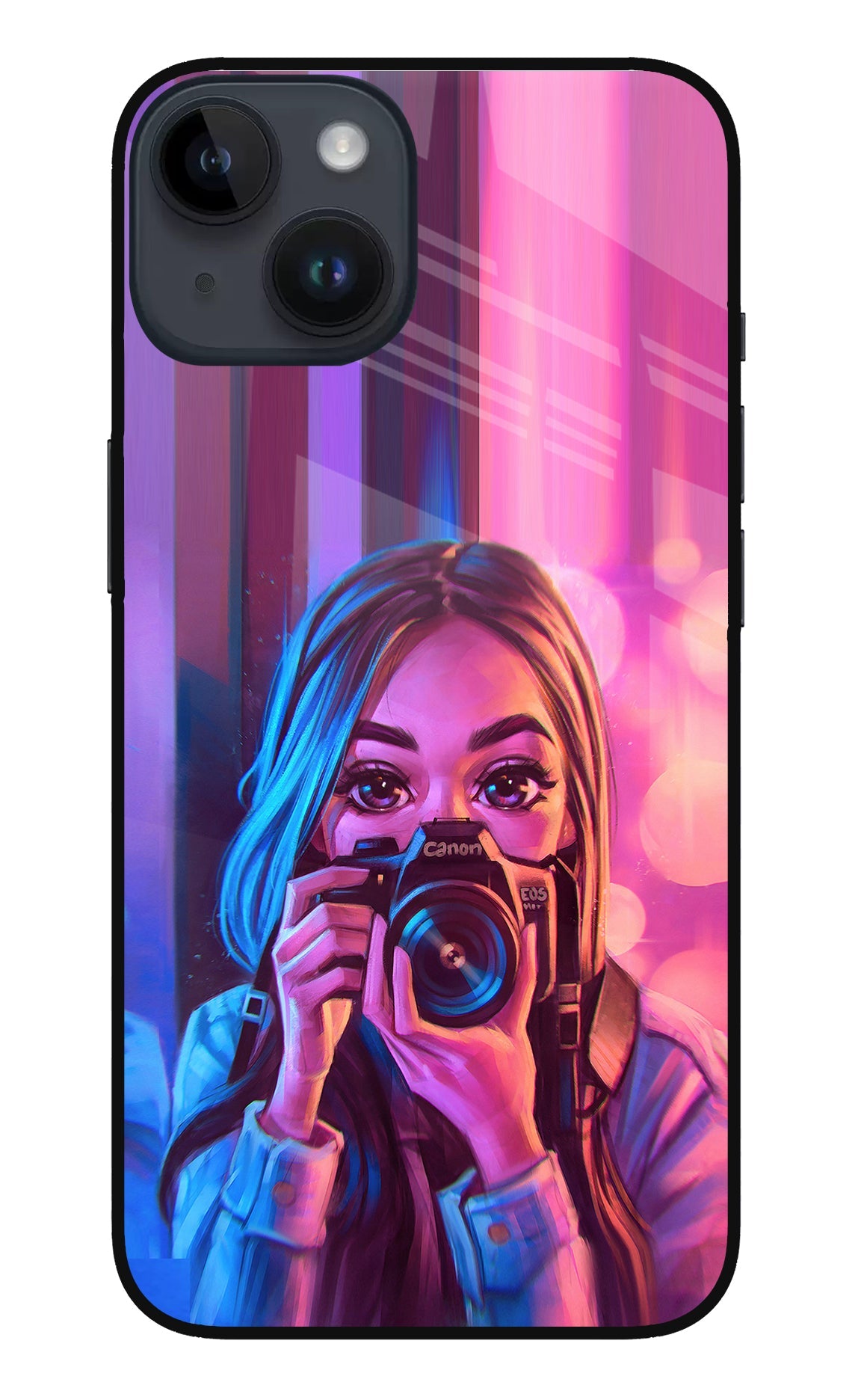 Girl Photographer iPhone 14 Back Cover