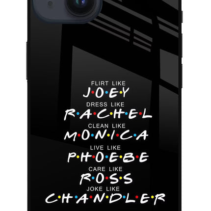 FRIENDS Character iPhone 14 Glass Case