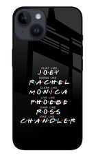 FRIENDS Character iPhone 14 Glass Case