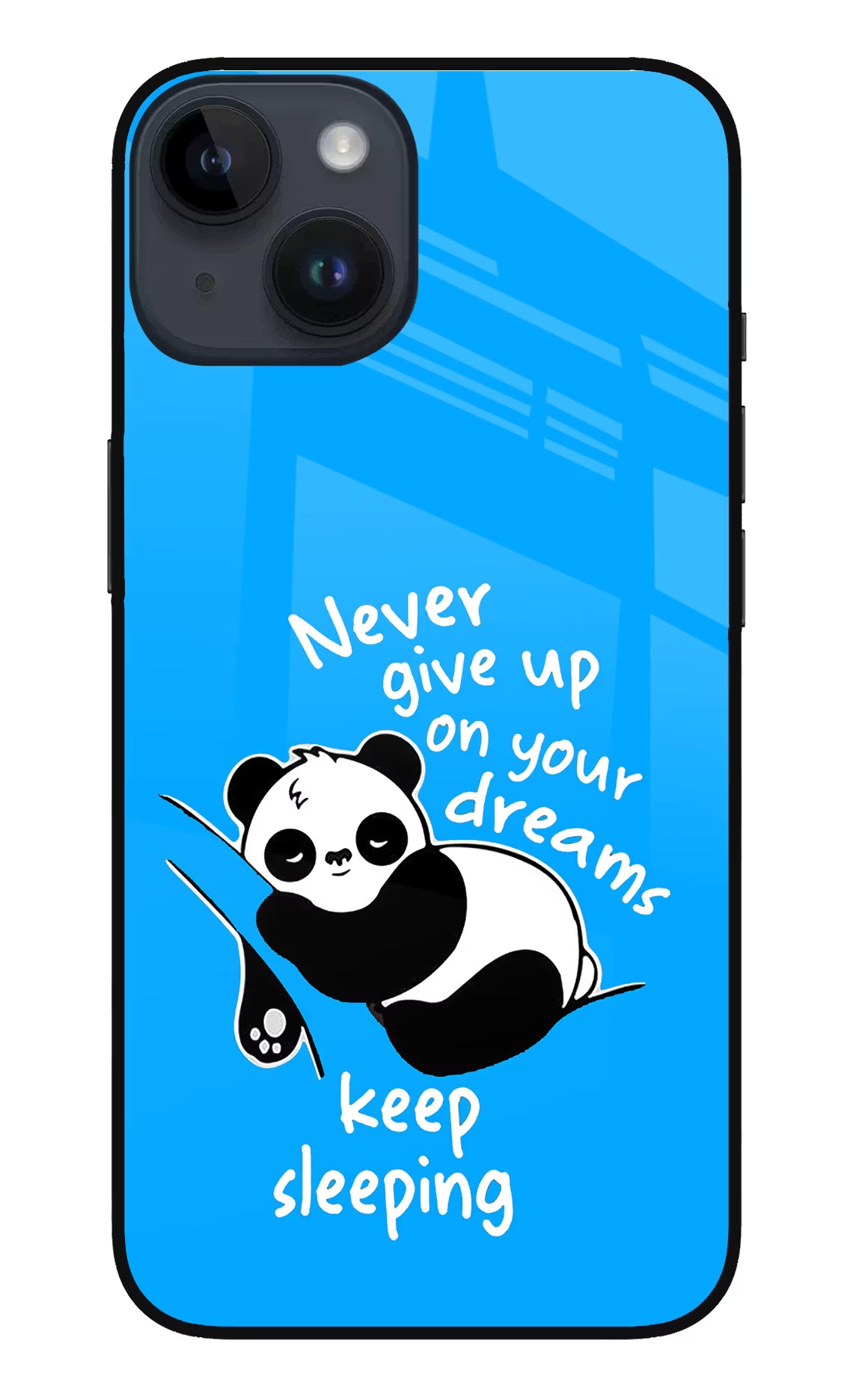 Keep Sleeping iPhone 14 Glass Case Back Cover by Casekaro