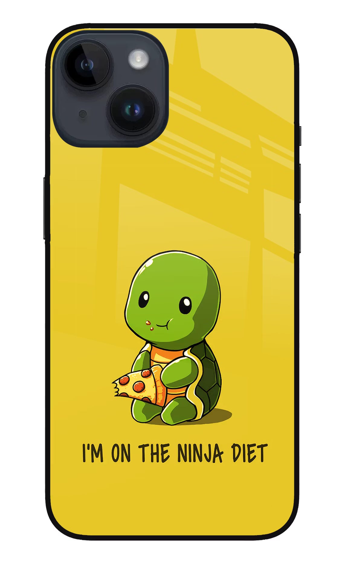I'm on Ninja Diet iPhone 14 Glass Case Back Cover by Casekaro