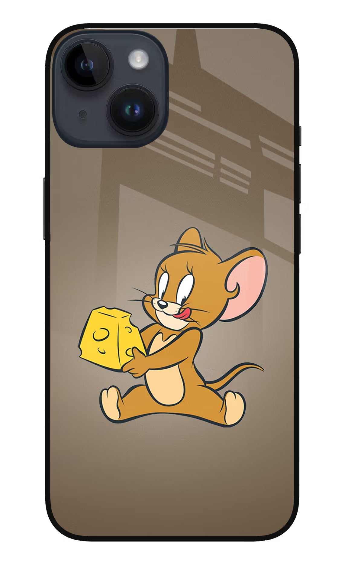 Jerry iPhone 14 Glass Case Back Cover by Casekaro