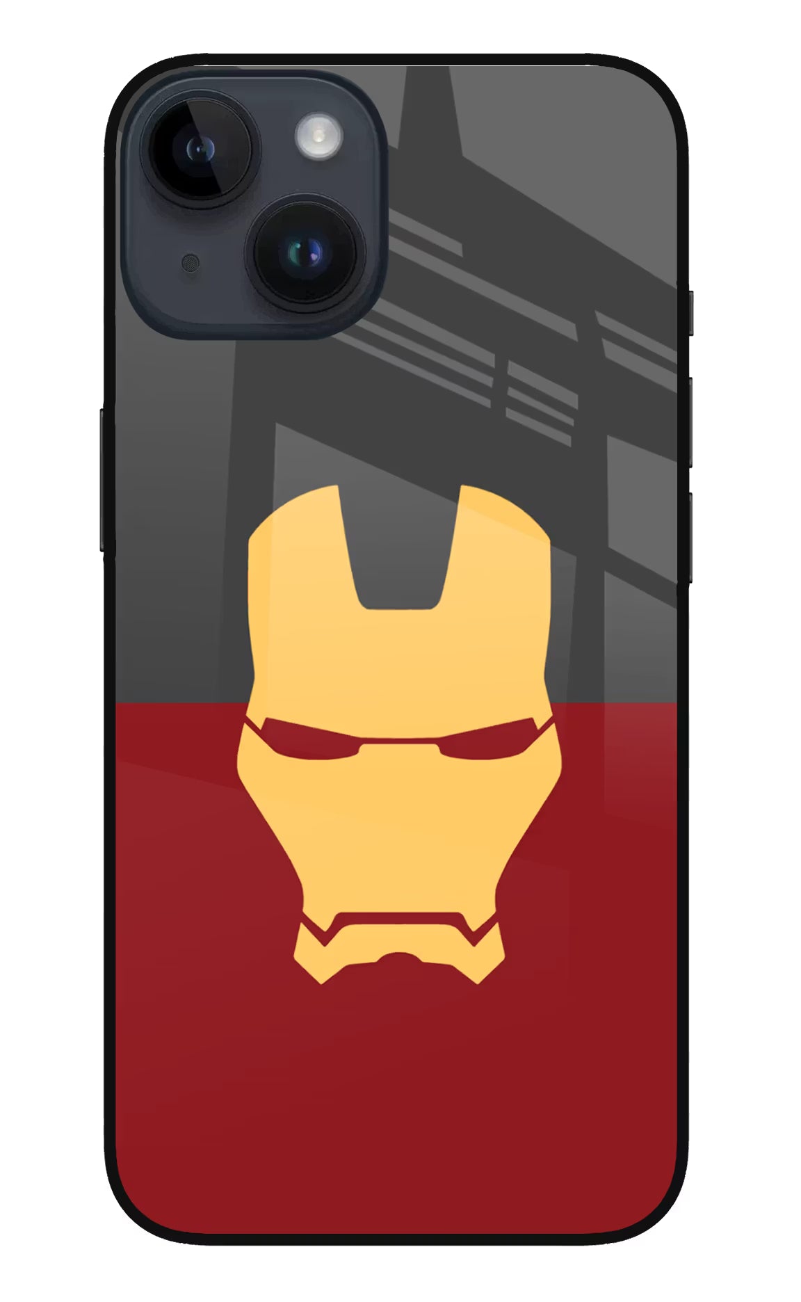 Ironman iPhone 14 Glass Case Back Cover by Casekaro