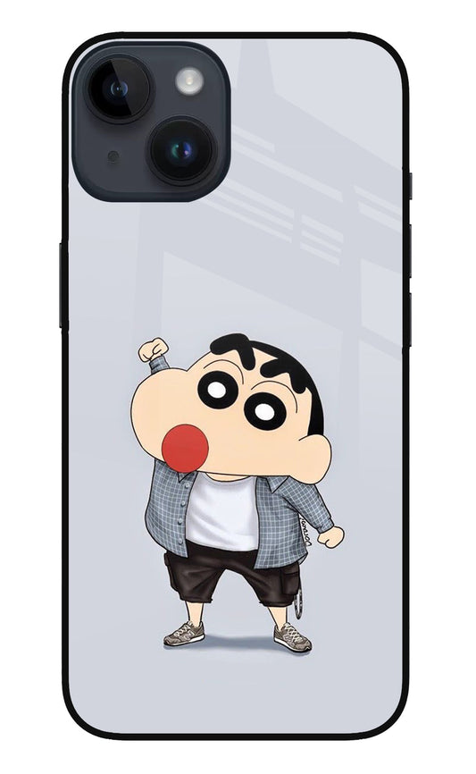 Shinchan iPhone 14 Glass Case