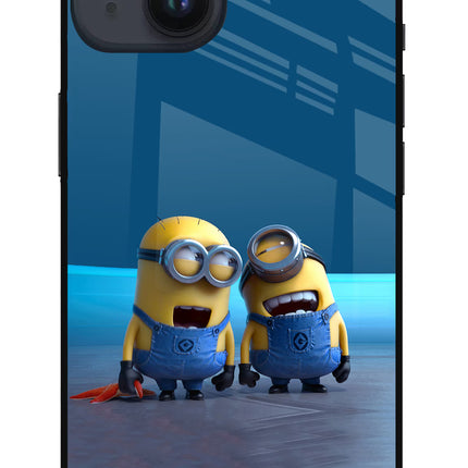 Minion Laughing iPhone 14 Glass Case