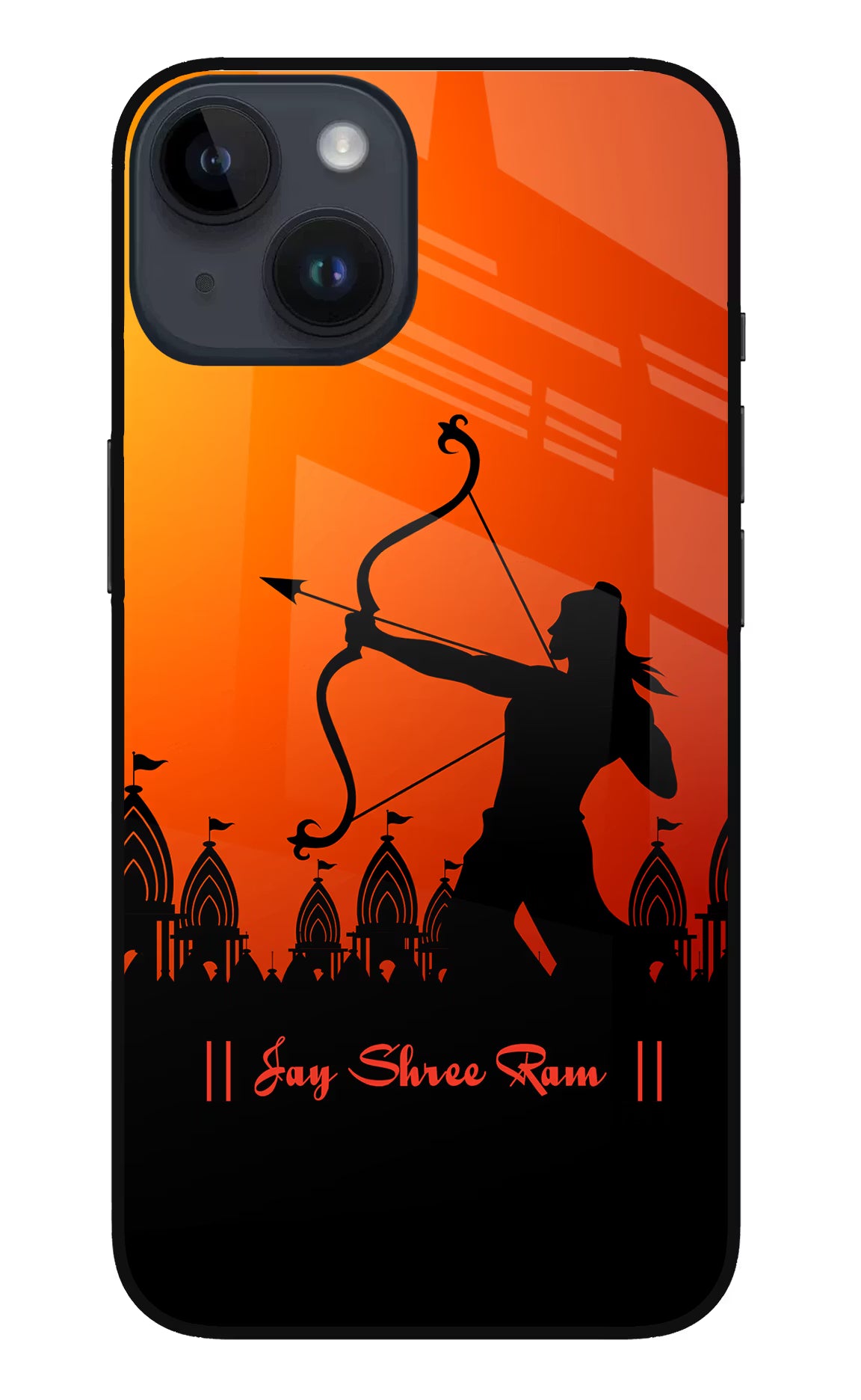 Lord Ram - 4 iPhone 14 Glass Case Back Cover by Casekaro