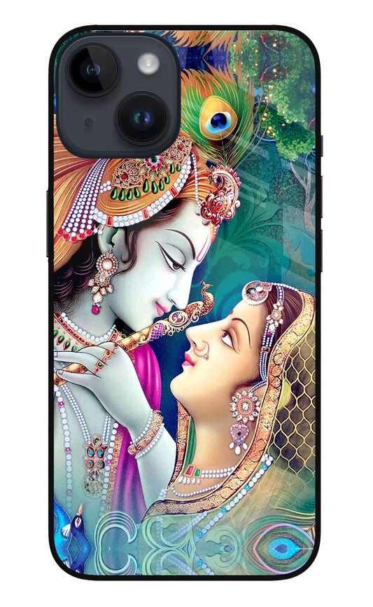 Lord Radha Krishna iPhone 14 Glass Case