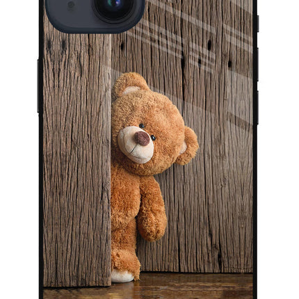 Teddy Wooden iPhone 14 Glass Case