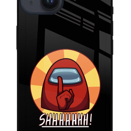 Among Us Shhh! iPhone 14 Glass Case
