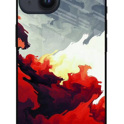 Fire Cloud iPhone 14 Glass Case