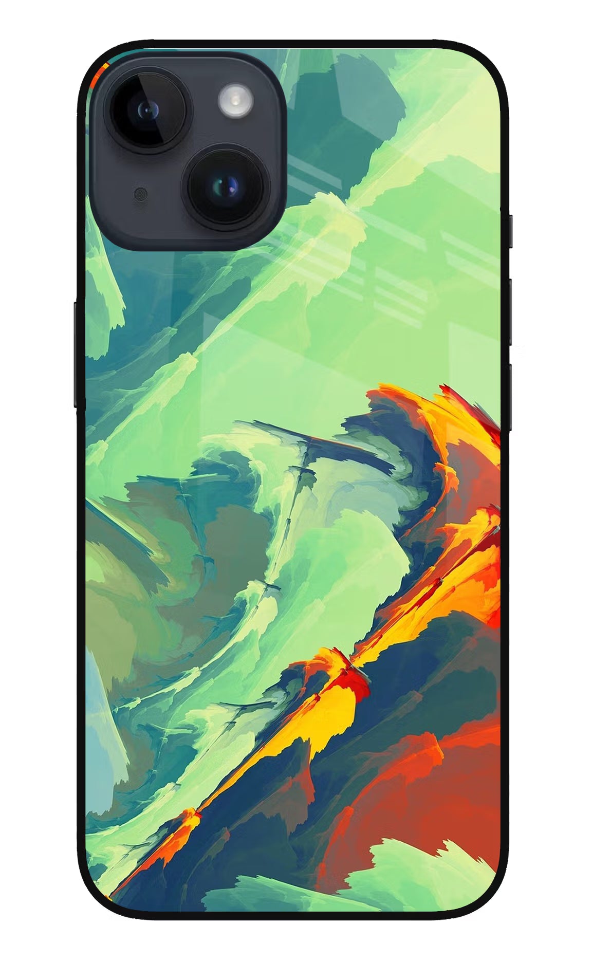Paint Art iPhone 14 Glass Case Back Cover by Casekaro