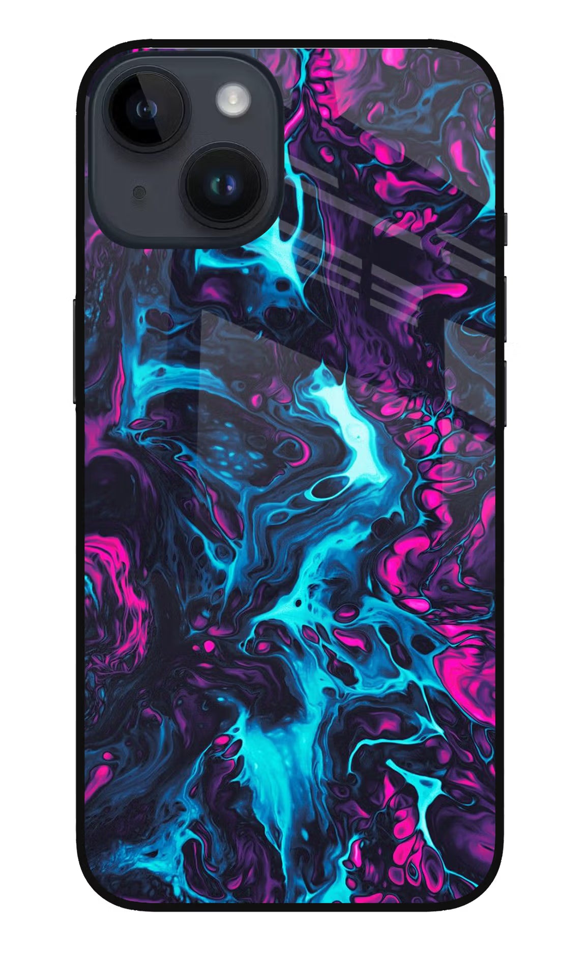 Abstract iPhone 14 Glass Case Back Cover by Casekaro