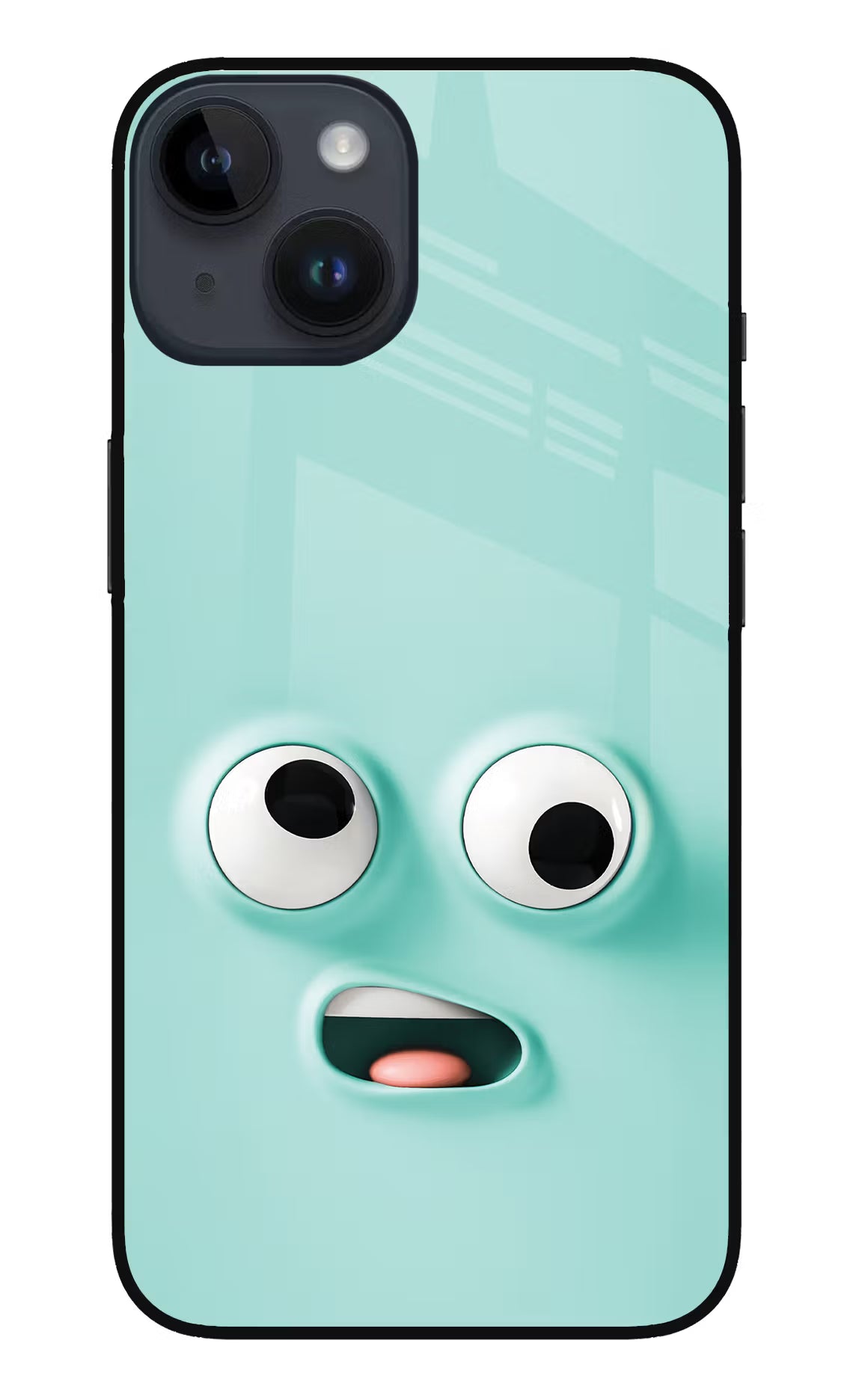 Funny Cartoon iPhone 14 Glass Case Back Cover by Casekaro