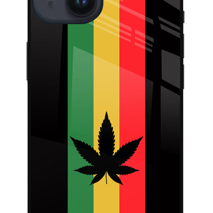 Weed Flag iPhone 14 Glass Case