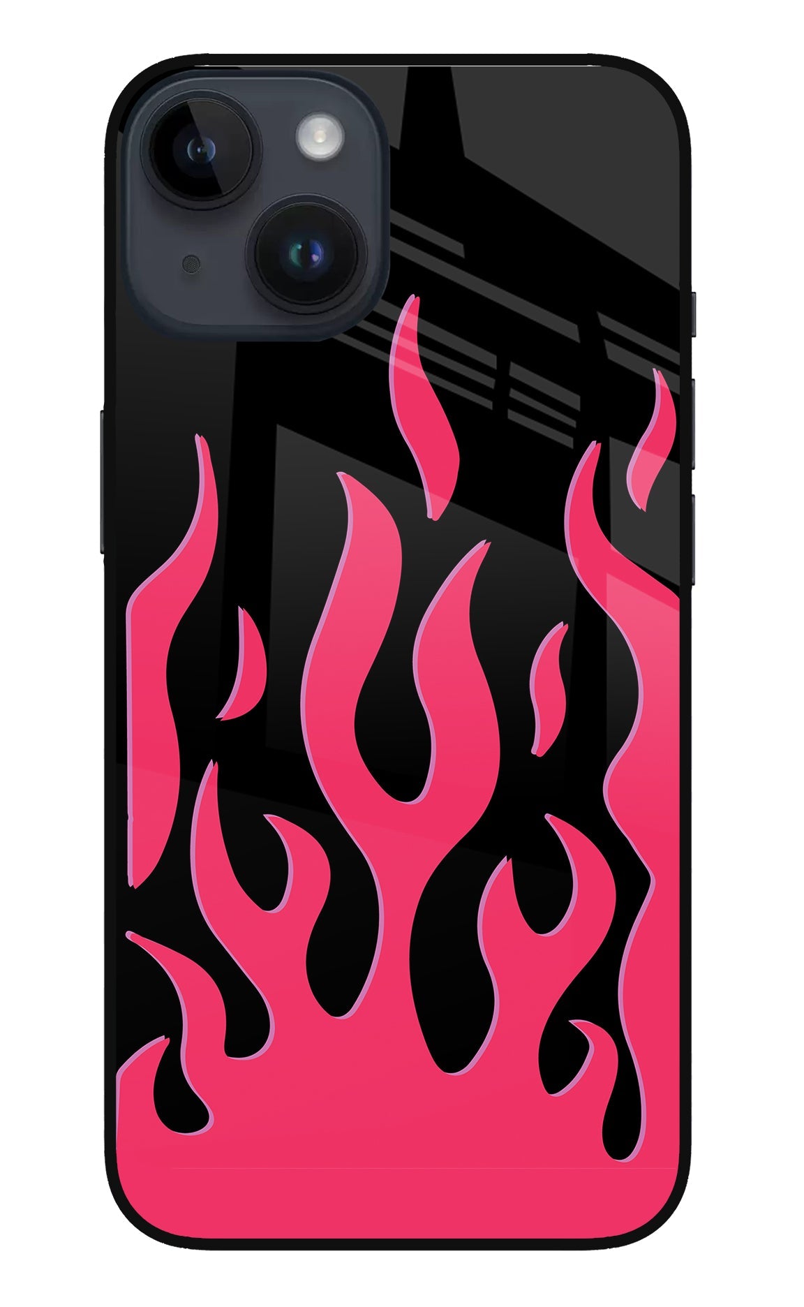 Fire Flames iPhone 14 Glass Case