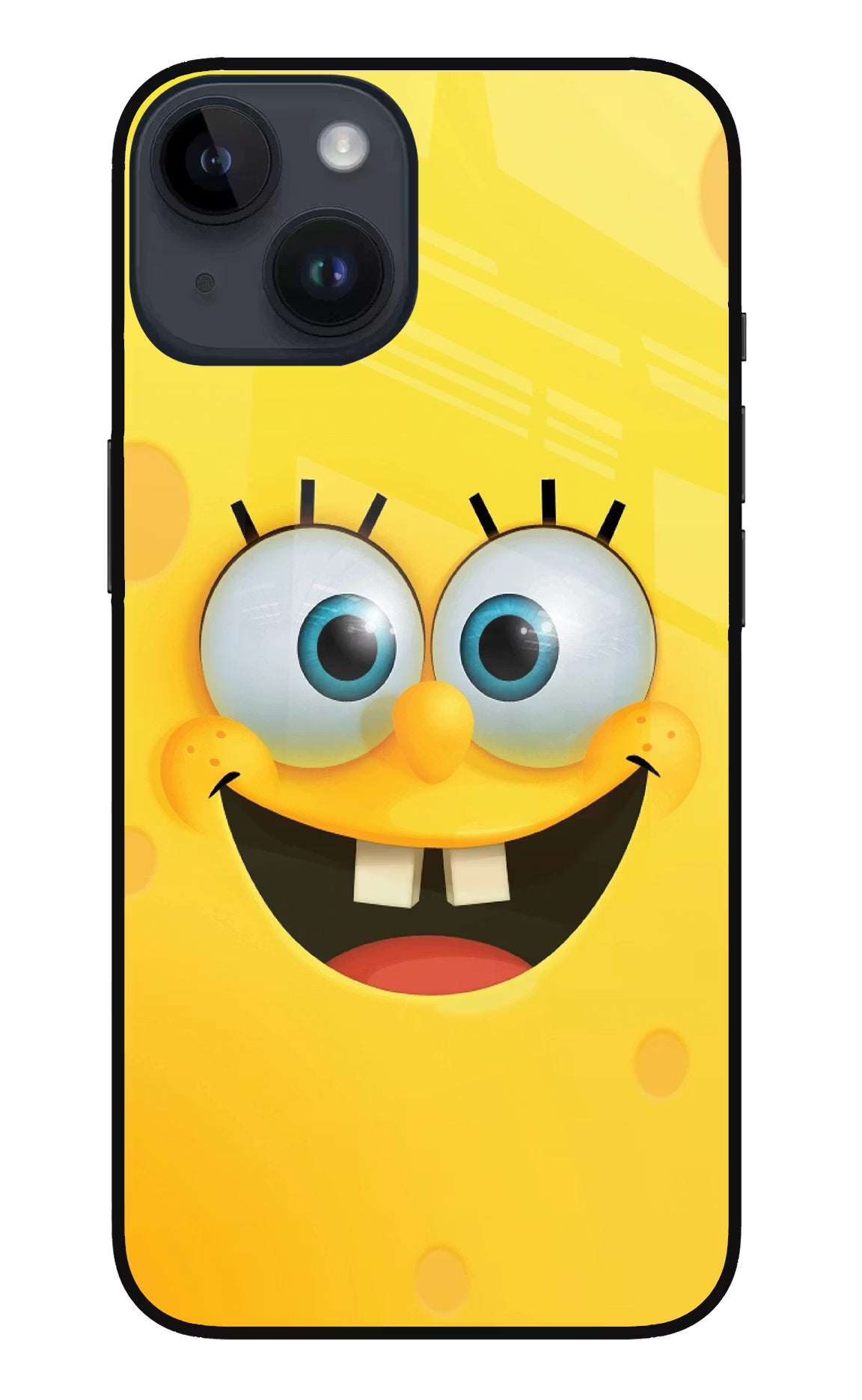Sponge 1 iPhone 14 Glass Case Back Cover by Casekaro