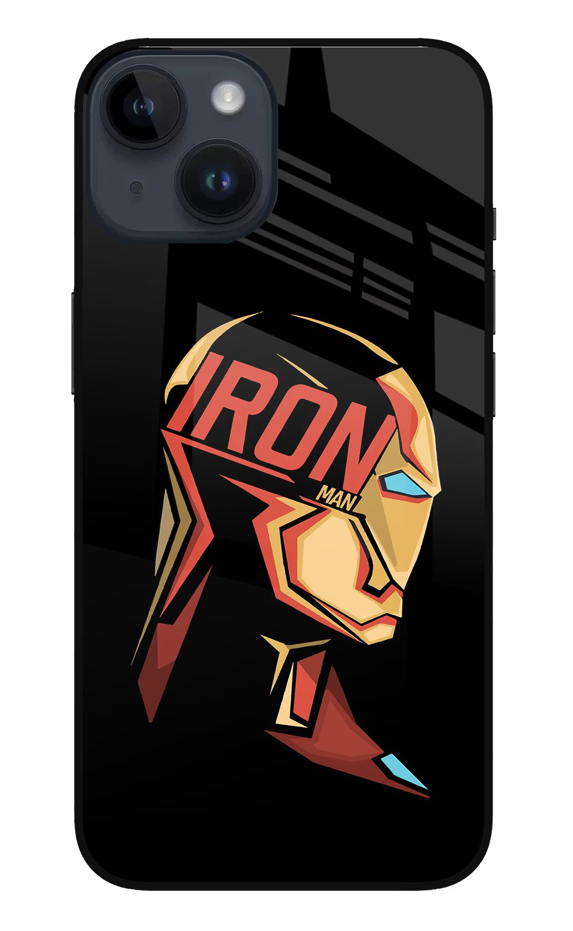 IronMan iPhone 14 Glass Case Back Cover by Casekaro