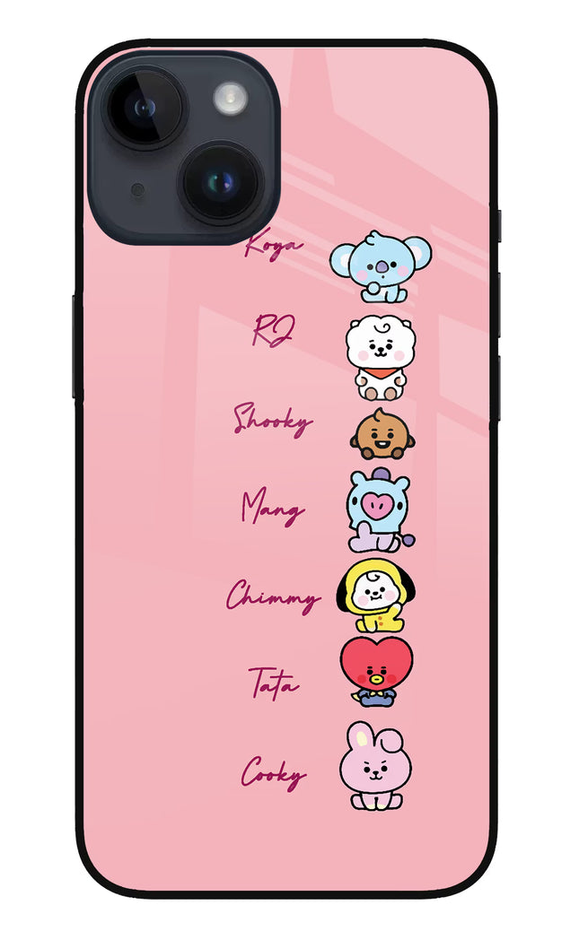 BTS names iPhone 14 Glass Case