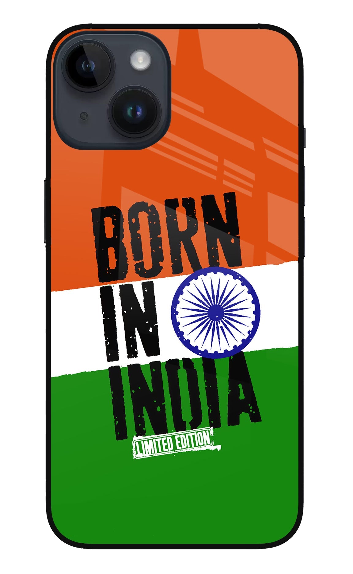 Born in India iPhone 14 Glass Case