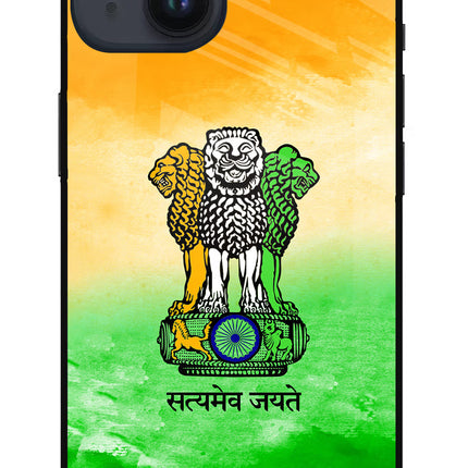 Satyamev Jayate Flag iPhone 14 Glass Case