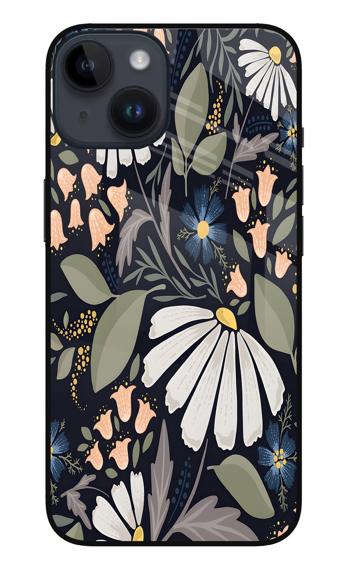 Flowers Art iPhone 14 Glass Case