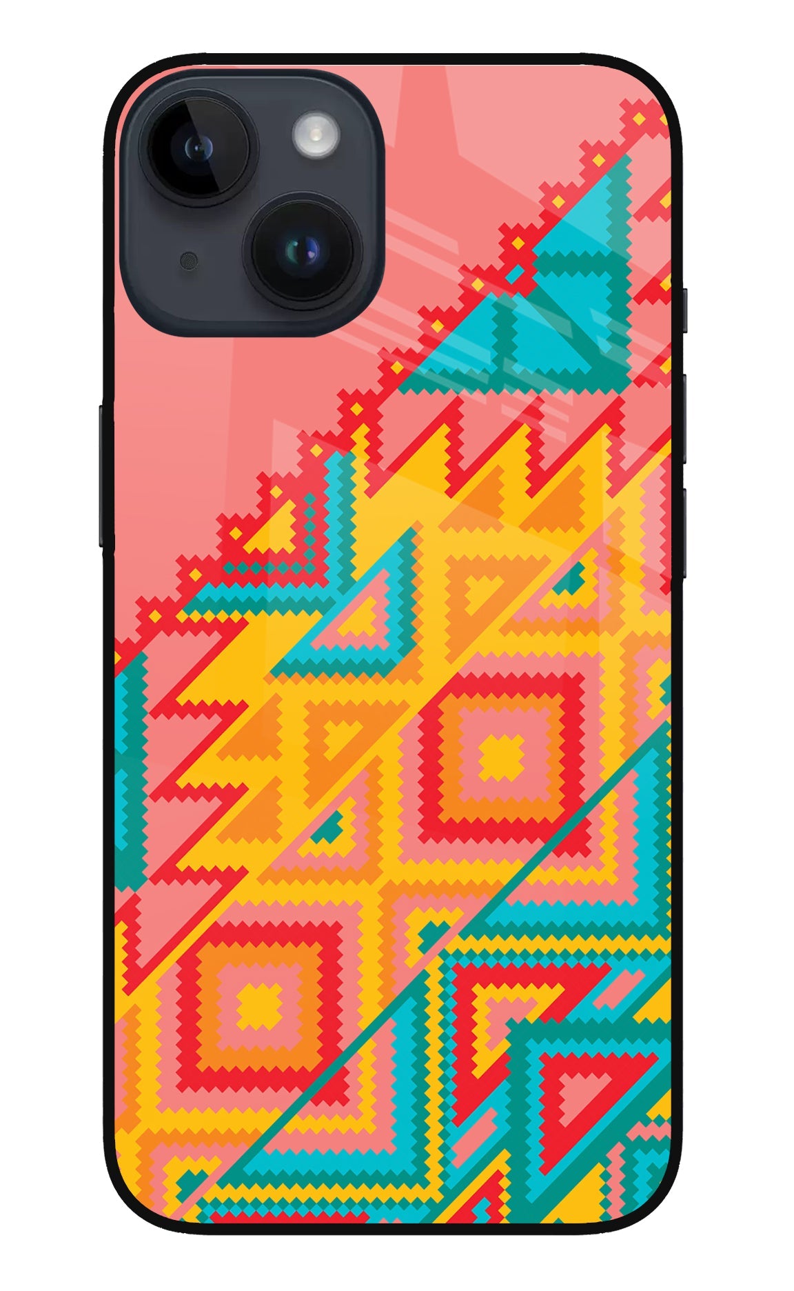 Aztec Tribal iPhone 14 Glass Case