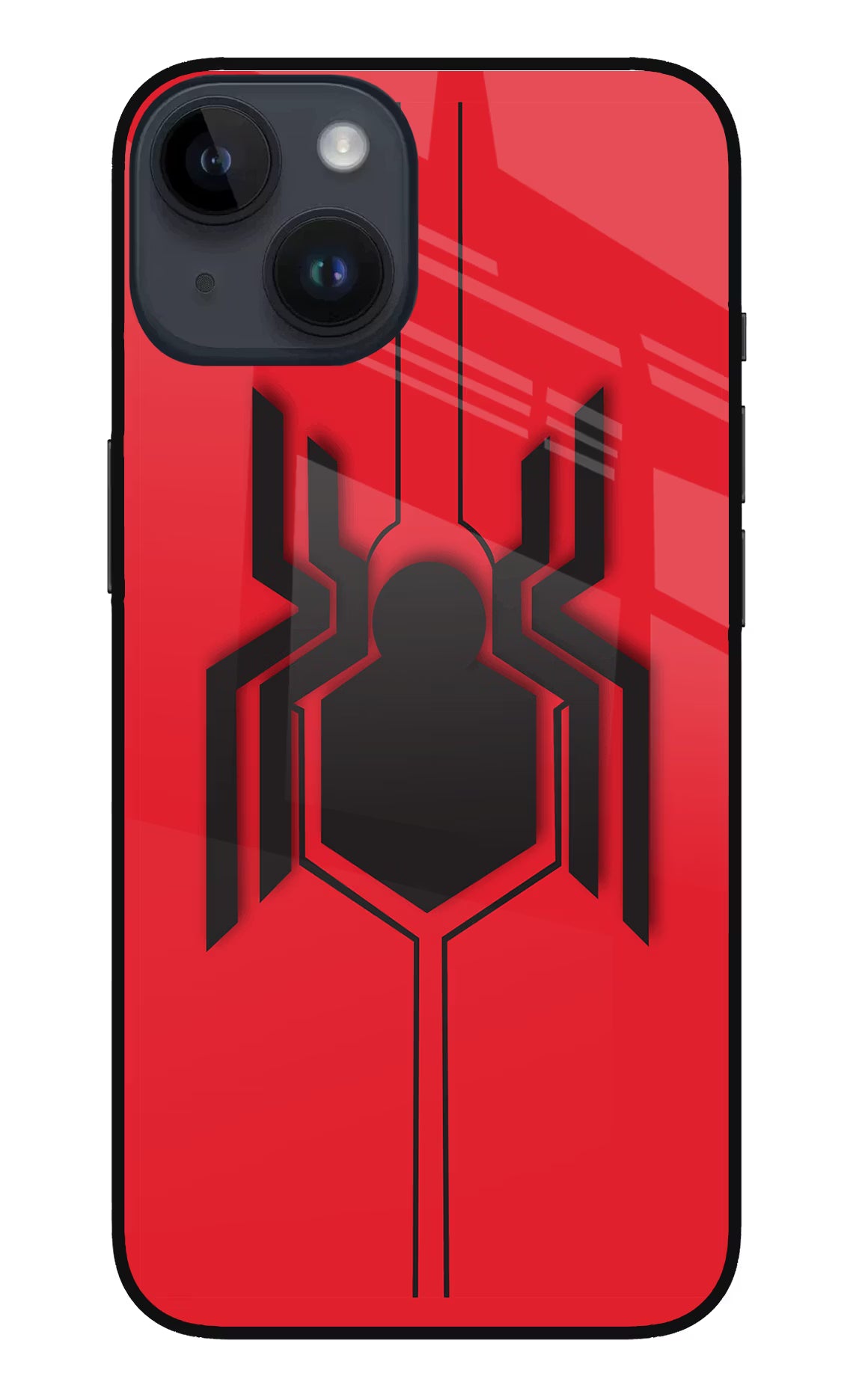Spider iPhone 14 Glass Case Back Cover by Casekaro