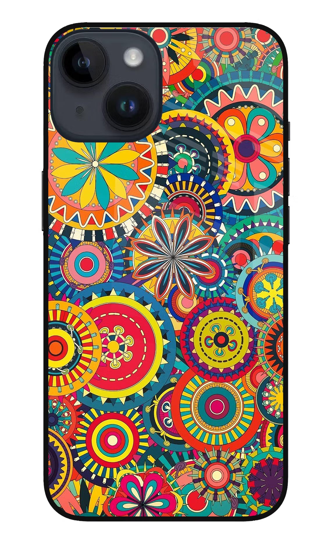 Gol Gol Art iPhone 14 Glass Case Back Cover by Casekaro
