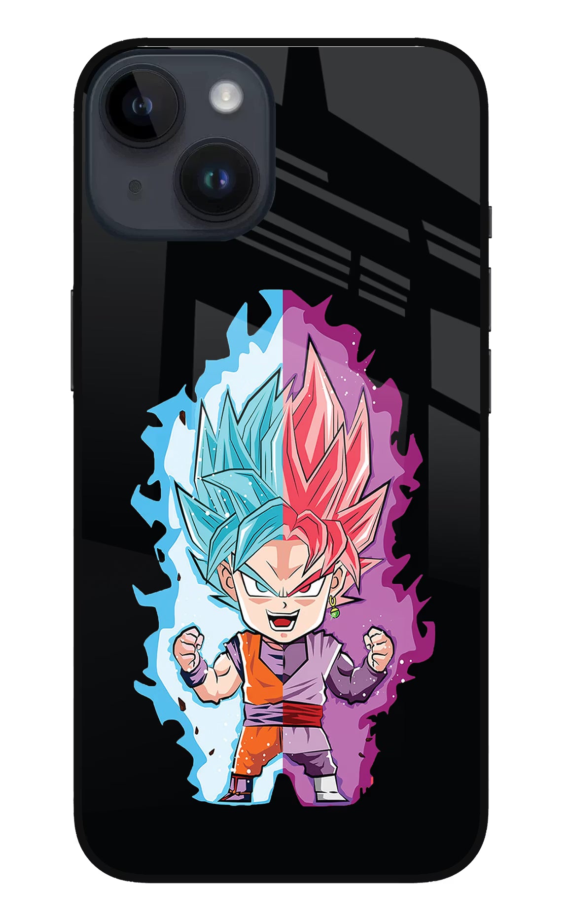 Chota Goku iPhone 14 Glass Case Back Cover by Casekaro