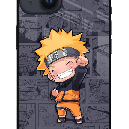 Chota Naruto iPhone 14 Glass Case Back Cover by Casekaro