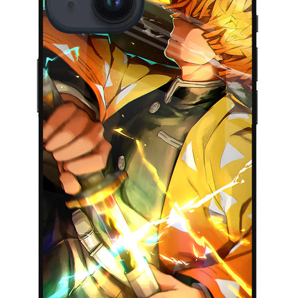 Demon Slayer iPhone 14 Glass Case Back Cover by Casekaro