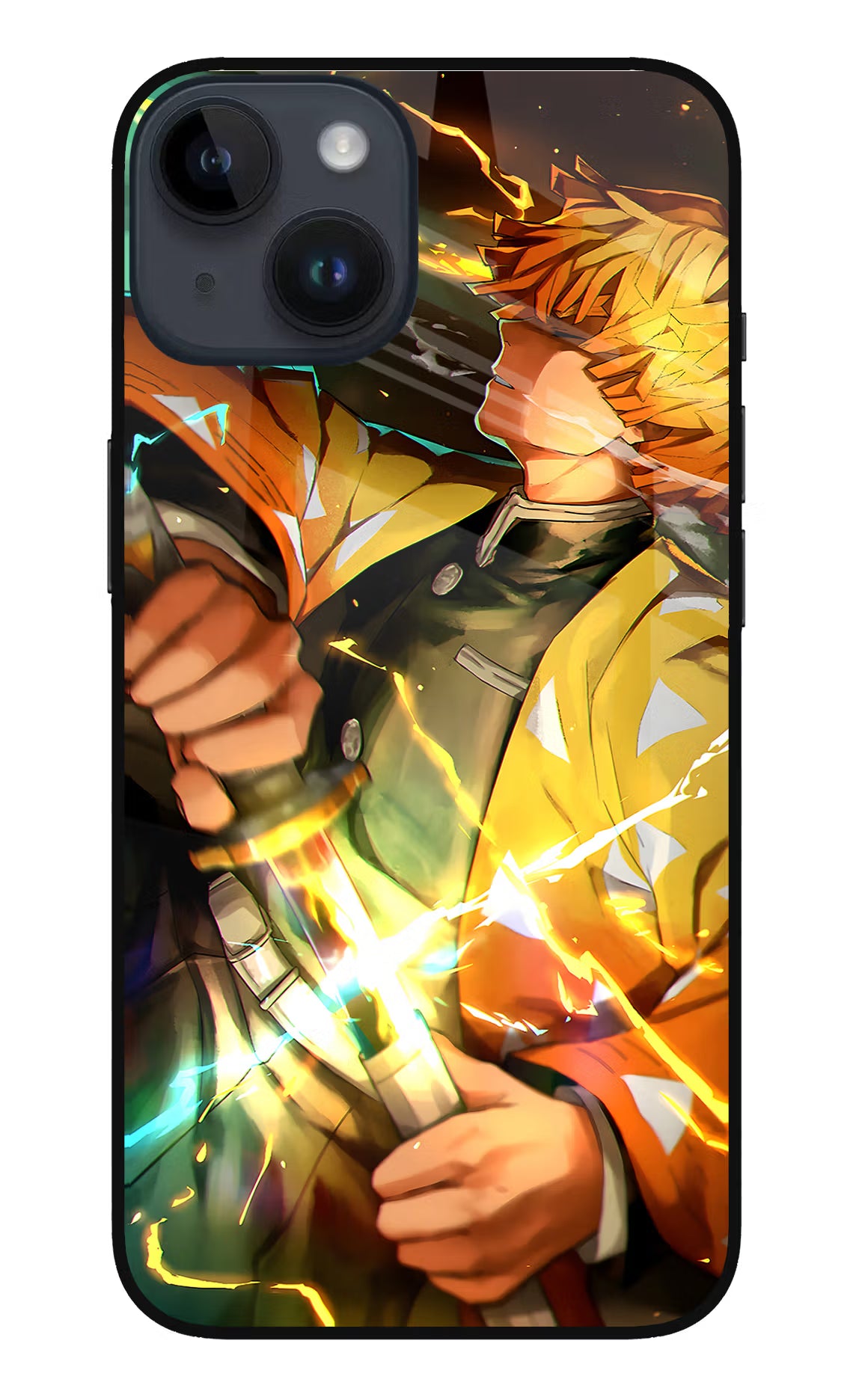 Demon Slayer iPhone 14 Glass Case Back Cover by Casekaro