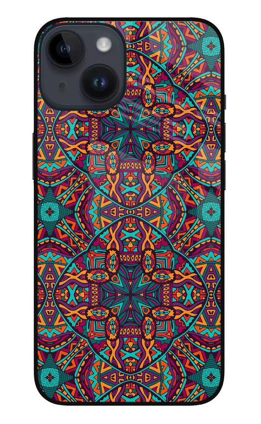 Colour Mandala iPhone 14 Glass Case