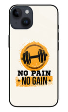 No Pain No Gain iPhone 14 Glass Case