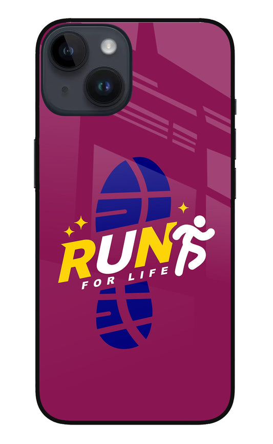 Run for Life iPhone 14 Glass Case