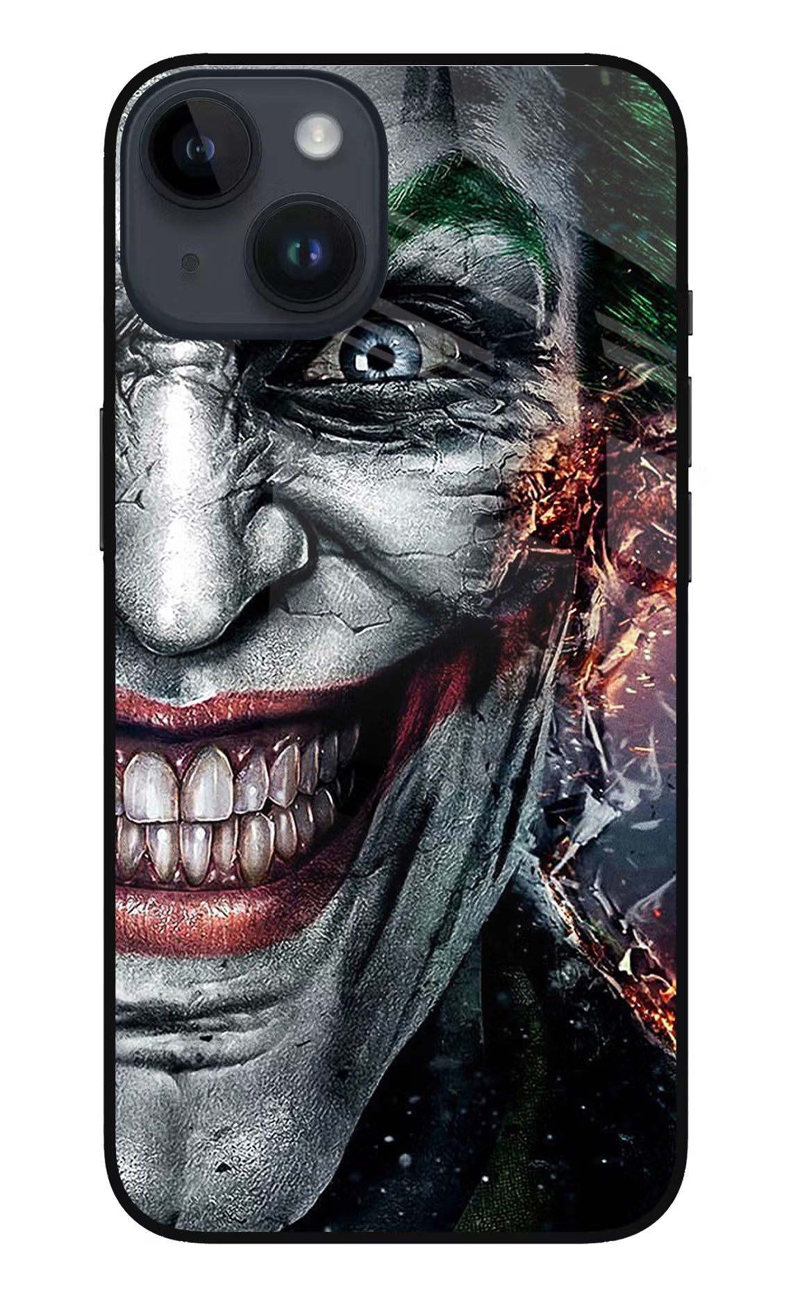Joker Cam iPhone 14 Glass Case Back Cover by Casekaro