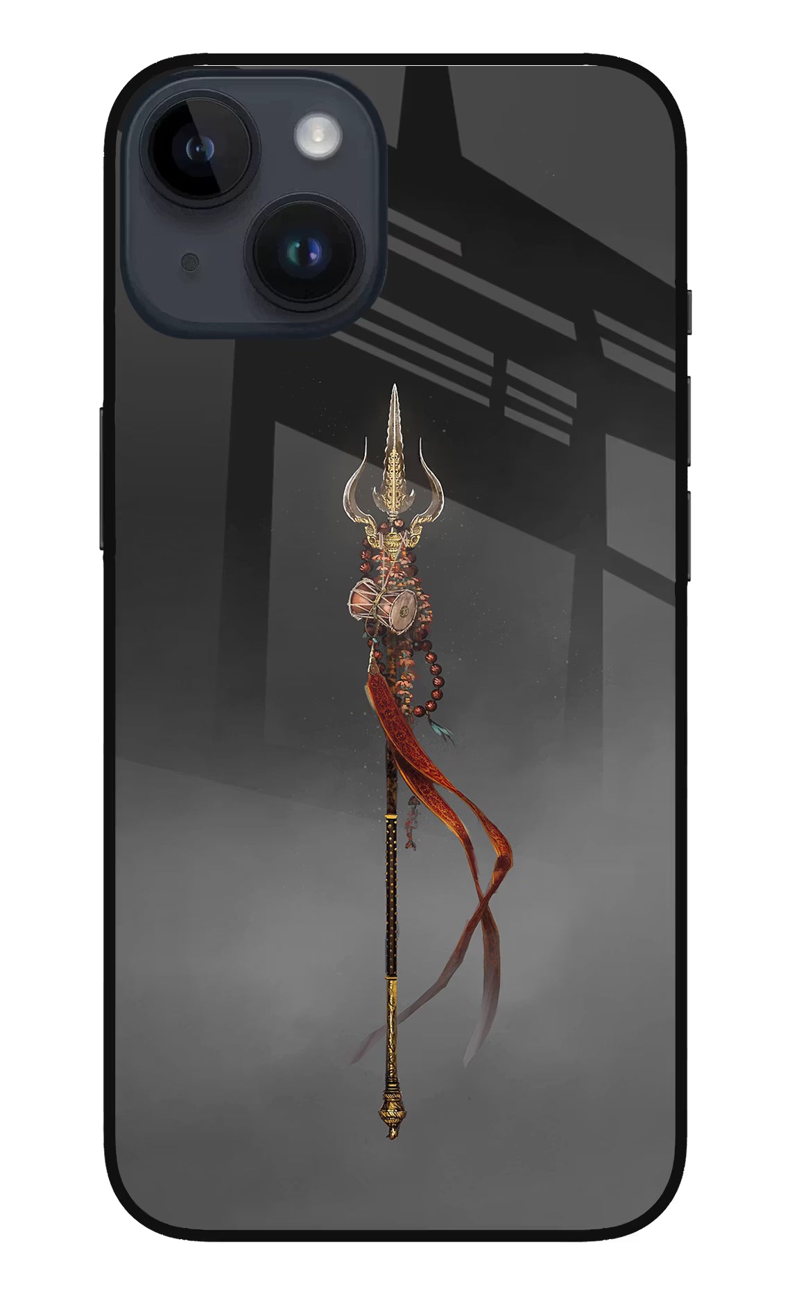 Shiv Trishul iPhone 14 Glass Case Back Cover by Casekaro