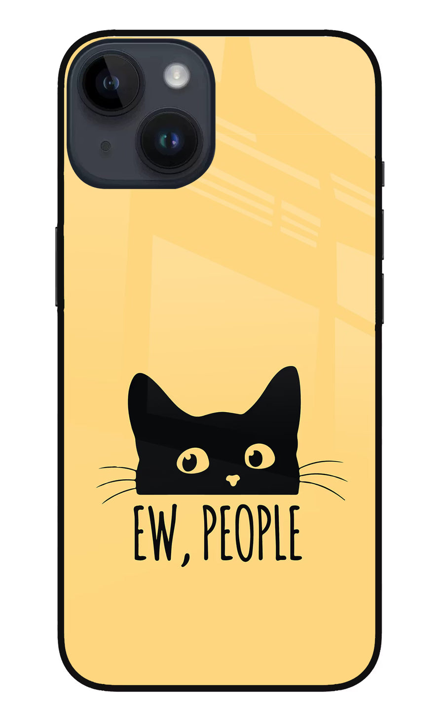 Ew People Catitude iPhone 14 Back Cover, Metal case
