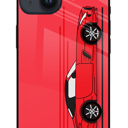 Red Velocity iPhone 14 Glass Case