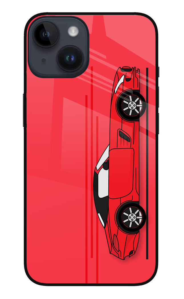Red Velocity iPhone 14 Glass Case