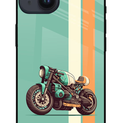 Striped Moto Drift iPhone 14 Glass Case