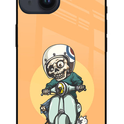 Undead Biker iPhone 14 Glass Case
