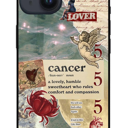 Cancer Zodiac iPhone 14 Glass Case