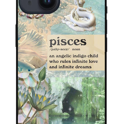 Pisces Zodiac iPhone 14 Glass Case
