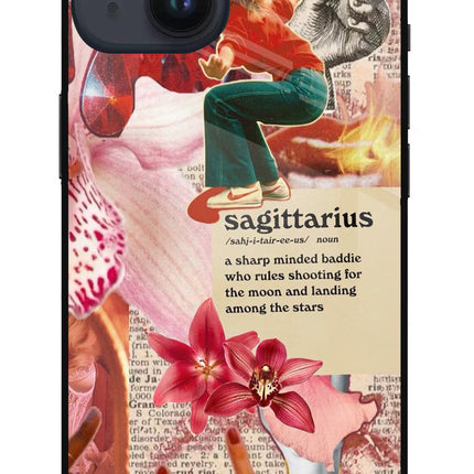 Sagittarius Zodiac iPhone 14 Glass Case
