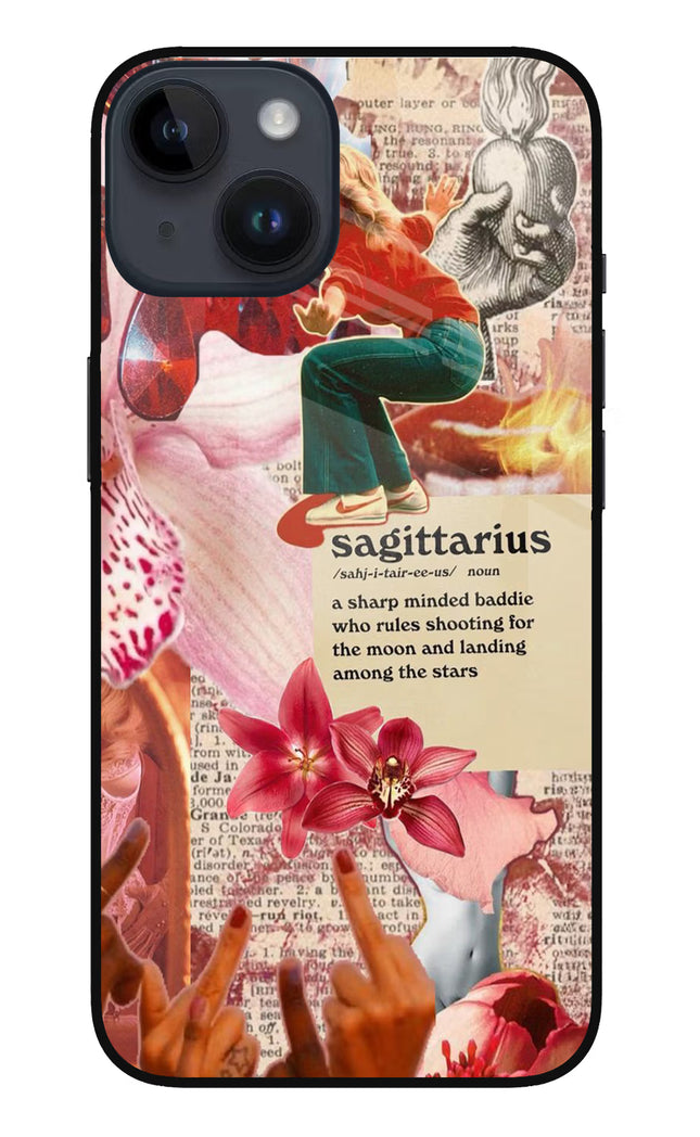 Sagittarius Zodiac iPhone 14 Glass Case